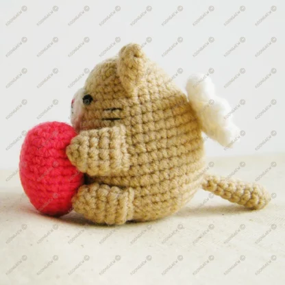 Ovaltine Neko Cupid Valentine Doll Keyring - Image 4