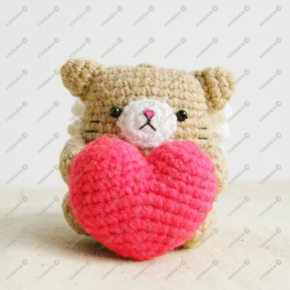 Ovaltine Neko Cupid Valentine Doll Keyring - Image 6