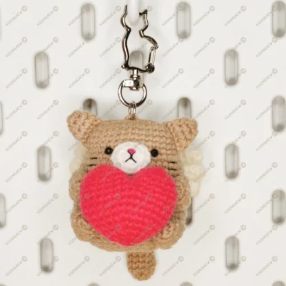 Ovaltine Neko Cupid Valentine Doll Keyring - Image 9