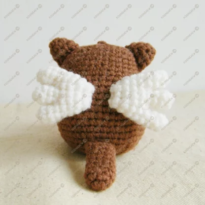 Coffee Neko Cupid Valentine Doll Keyring - Image 7