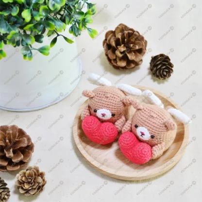 Tea Neko Cupid Valentine Doll Keyring - Image 10