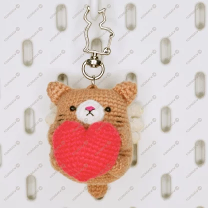 Tea Neko Cupid Valentine Doll Keyring - Image 8