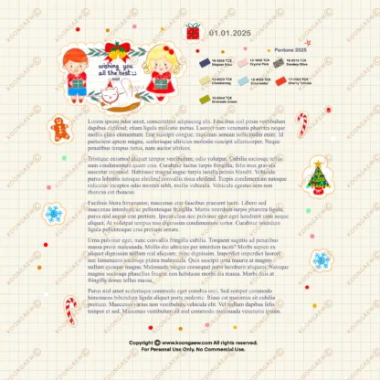 Digital Sticker Set | Season’s Greetings + Happy Holidays V.1 - Image 8