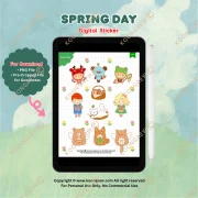 Digital Sticker Spring Day V.101