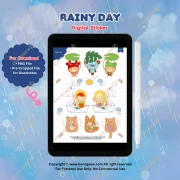 Digital Sticker Rainy Day V.102